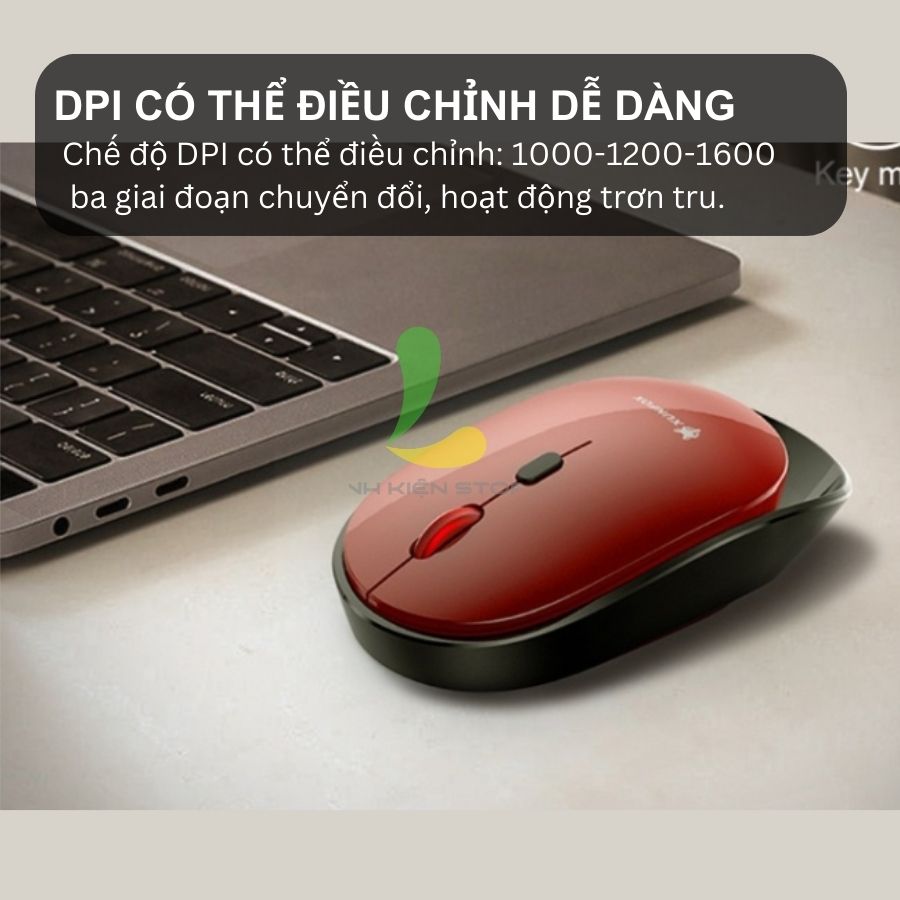 Chuột máy tính không dây XUNFOX XYH60 - Chuột gaming công nghệ truyền dẫn không dây 2.4GHz, DPI 1600 ấn tượng - Hàng nhập khẩu