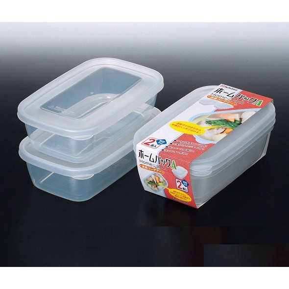 Bộ 02 Hộp Thực Phẩm Nakaya 800Ml - Nội Địa Nhật Bản - Trắng