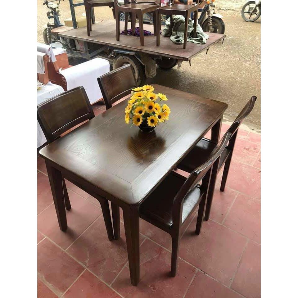 Bàn ăn 4 ghế gỗ Sồi Nga