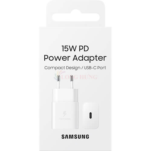 Cốc sạc Samsung Power Adapter 1Type-C 15W PD EP-T1510N - Hàng chính hãng