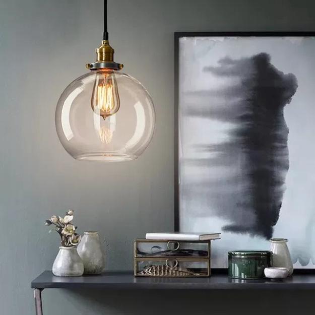 Đèn thả chất thủy tinh TH 726 kèm bóng led DT
