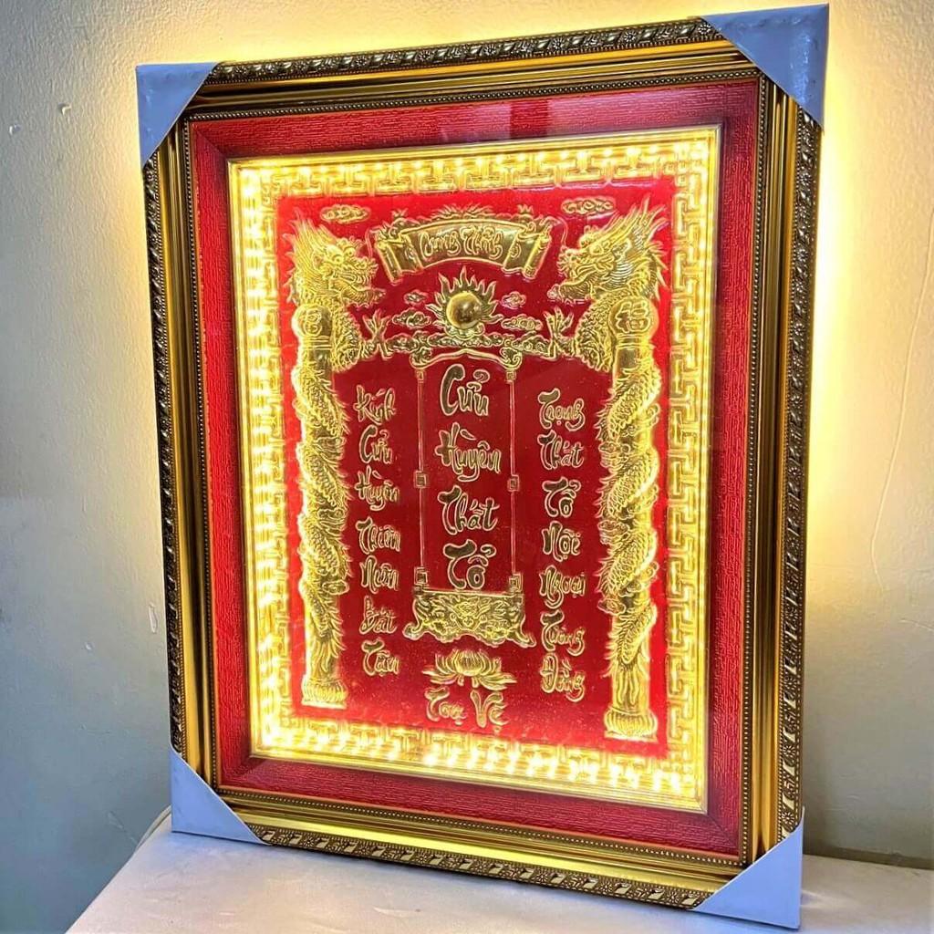 Cửu Huyền Thất Tổ Bằng Đồng Cao 43cmx34cm