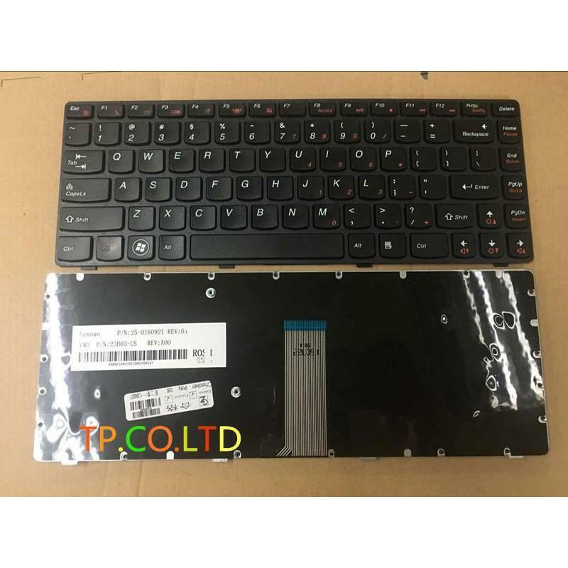 (KEYBOARD) BÀN PHÍM LAPTOP  DÀNH CHO LENOVO Y480 dùng cho Ideapad Y480 Y480N Y480M Y480A Y480P