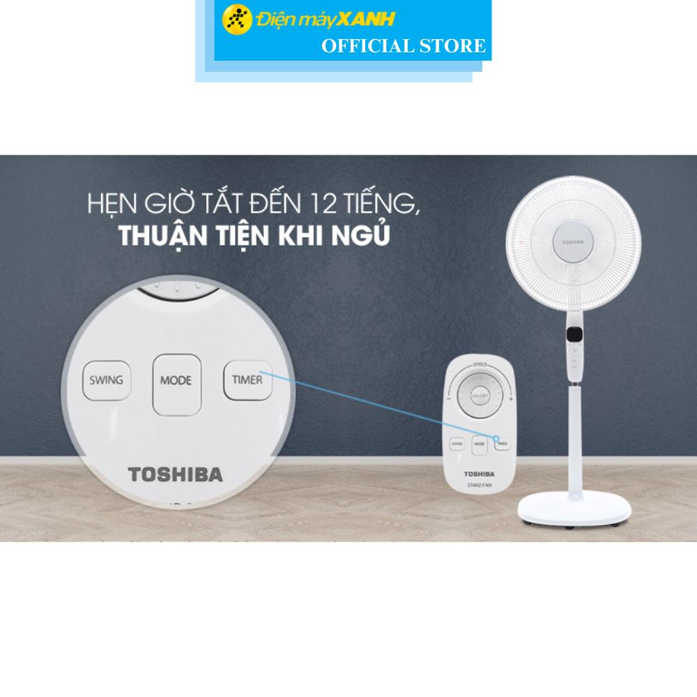 Quạt cây Toshiba 9 cánh DC inverter F-LSD10(W)VN 30W - Hàng Chính Hãng
