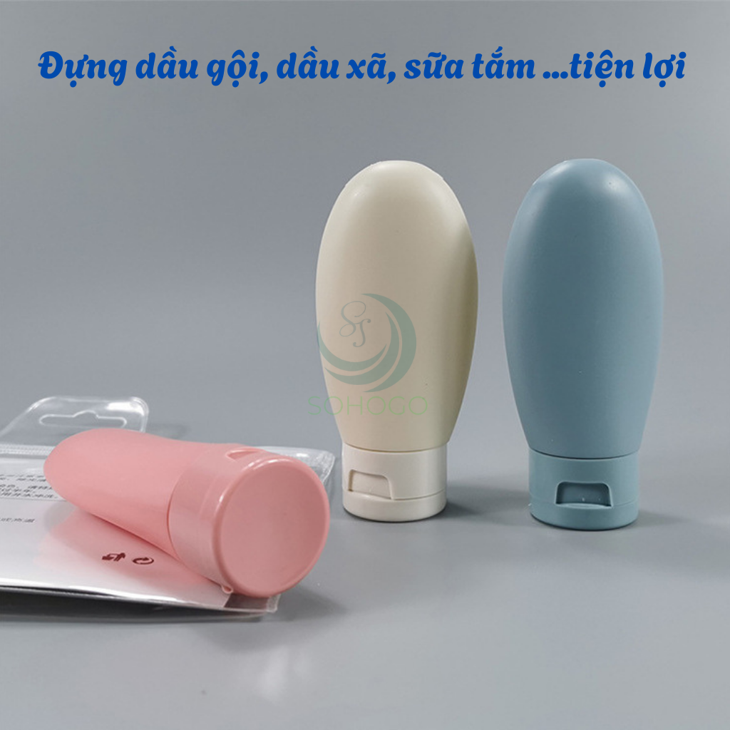 Bộ 3 lọ chiết mỹ phẩm du lịch mini – Dung tích 60ml tiện lợi Set 3 lọ chiết mỹ phẩm du lịch 60ml - Bộ 3 lọ chiết mỹ phẩm du lịch 60ml