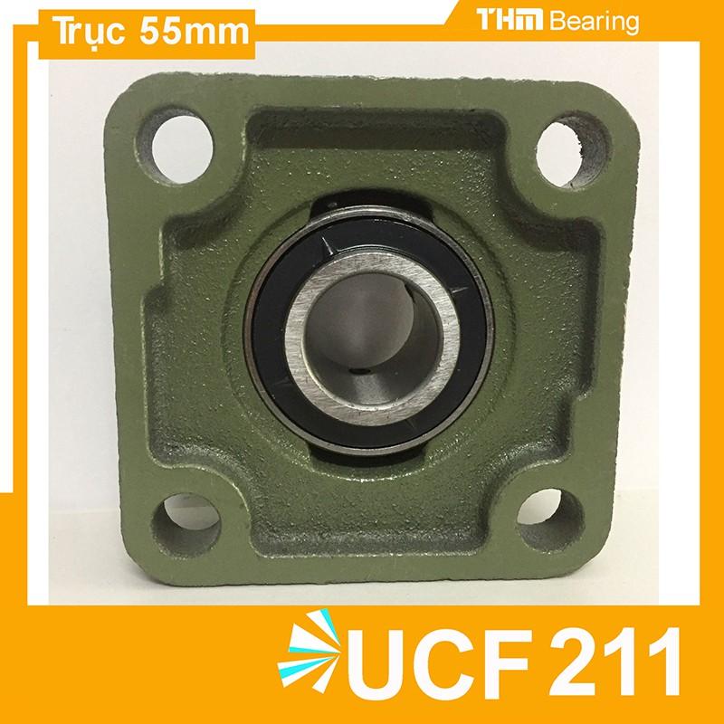 Gối đỡ hình vuông ucf211 đường kính trục 55mm