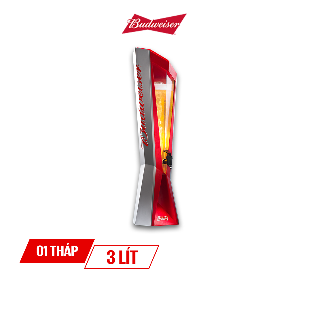 Tháp Bia Budweiser 3 Lít