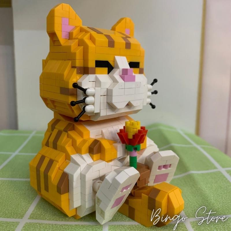MÔ HÌNH LẮP RÁP THÚ CƯNG ORANGE CAT 834 CHI TIẾT