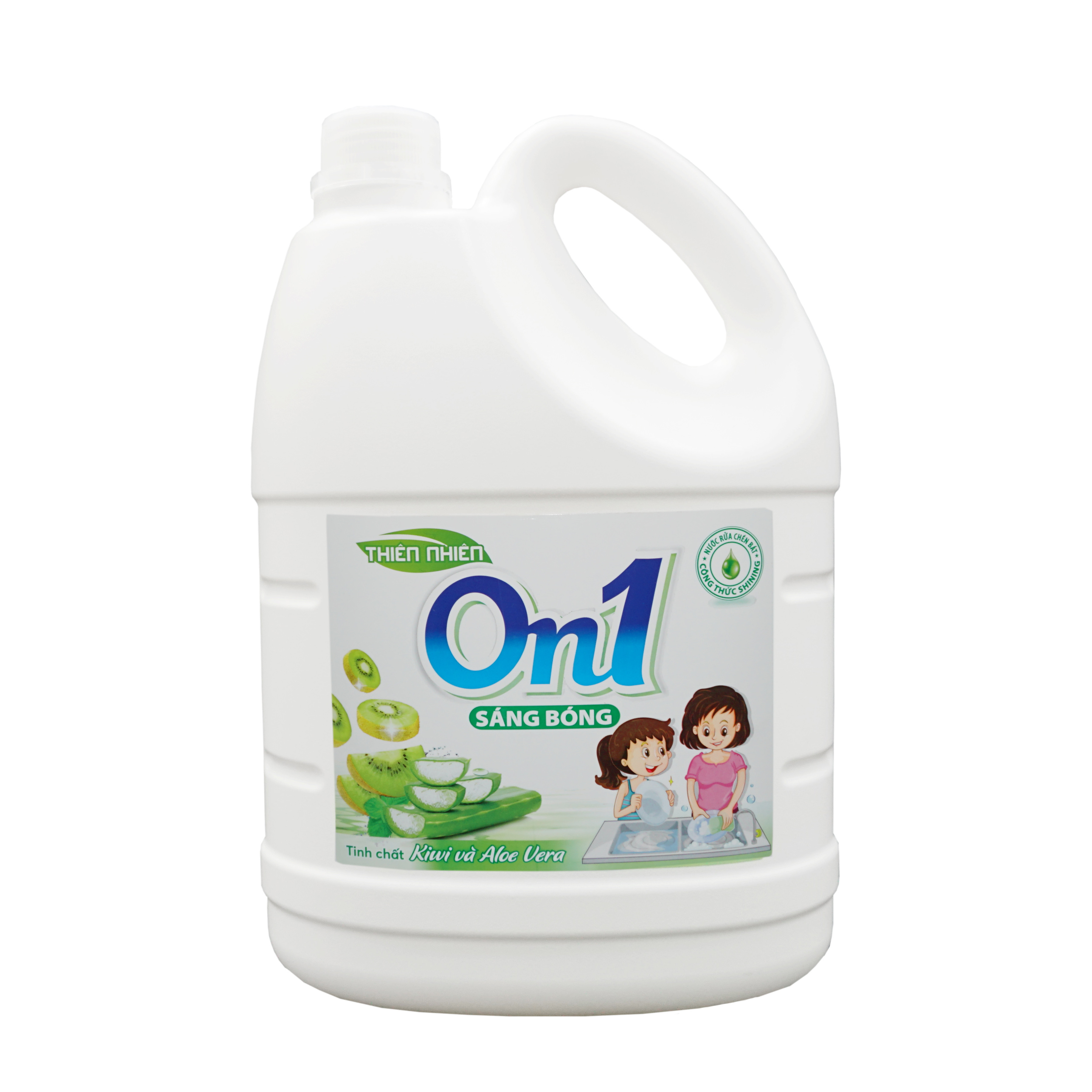 Nước Rửa Chén On1 Kiwi và Aloe Vera 3.8Kg