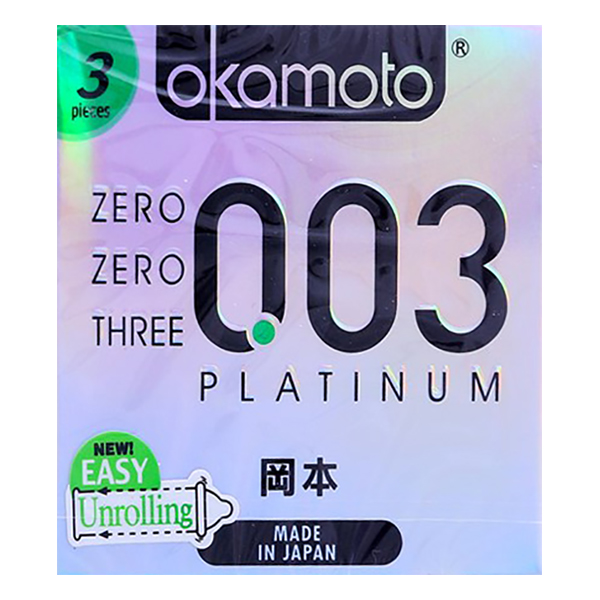 Bao Cao Su Okamoto Platinum (3 Cái / Hộp)