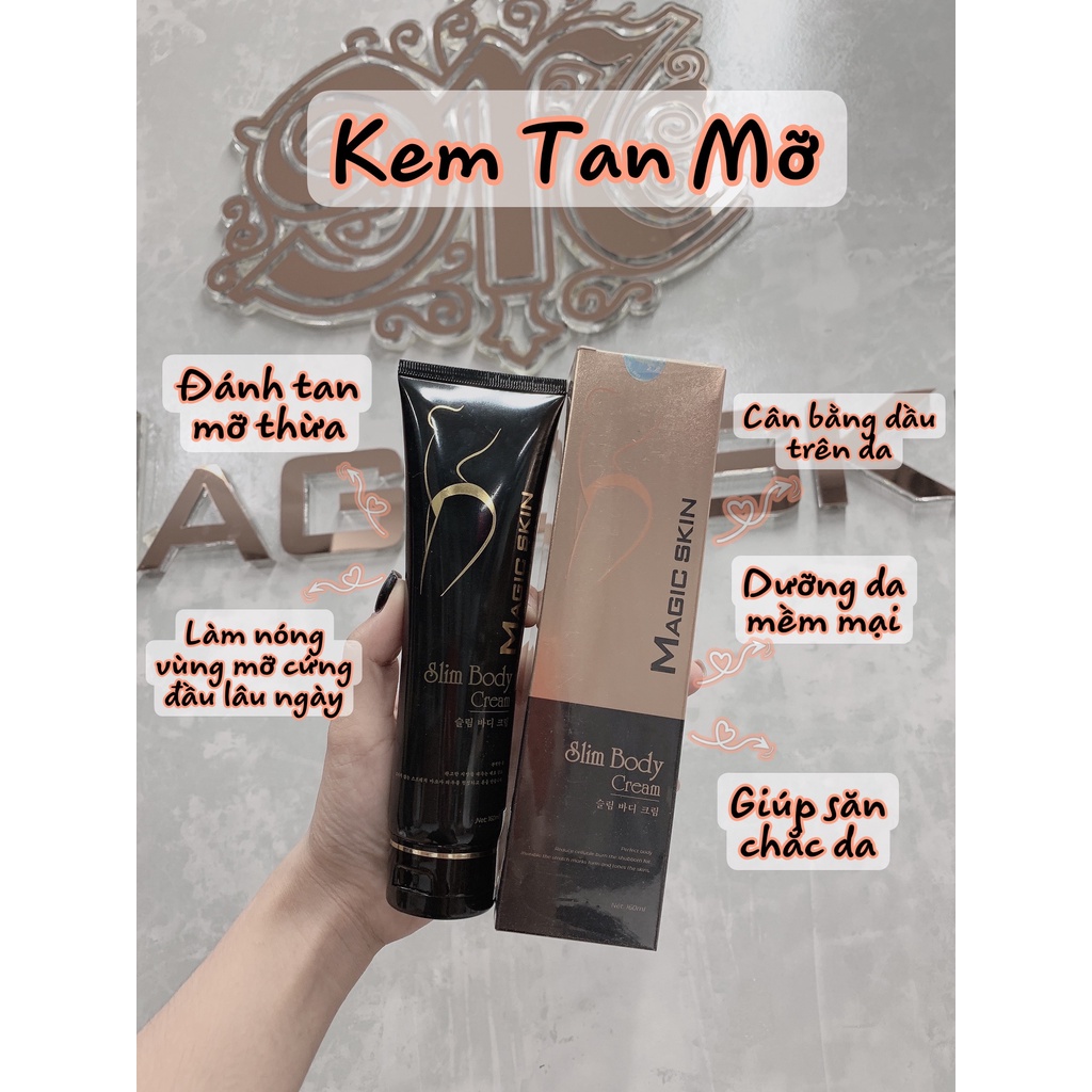 Kem Tan Mỡ Magic Skin - Slim Body Cream - Hiệu Quả Ngay 5-8cm Chỉ Sau Tuýp Đầu Tiên 160ml