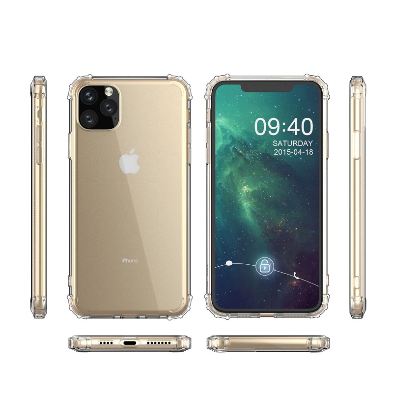 Ốp lưng chống sốc dành cho iPhone 12 Pro Max dẻo silicon trong cao cấp