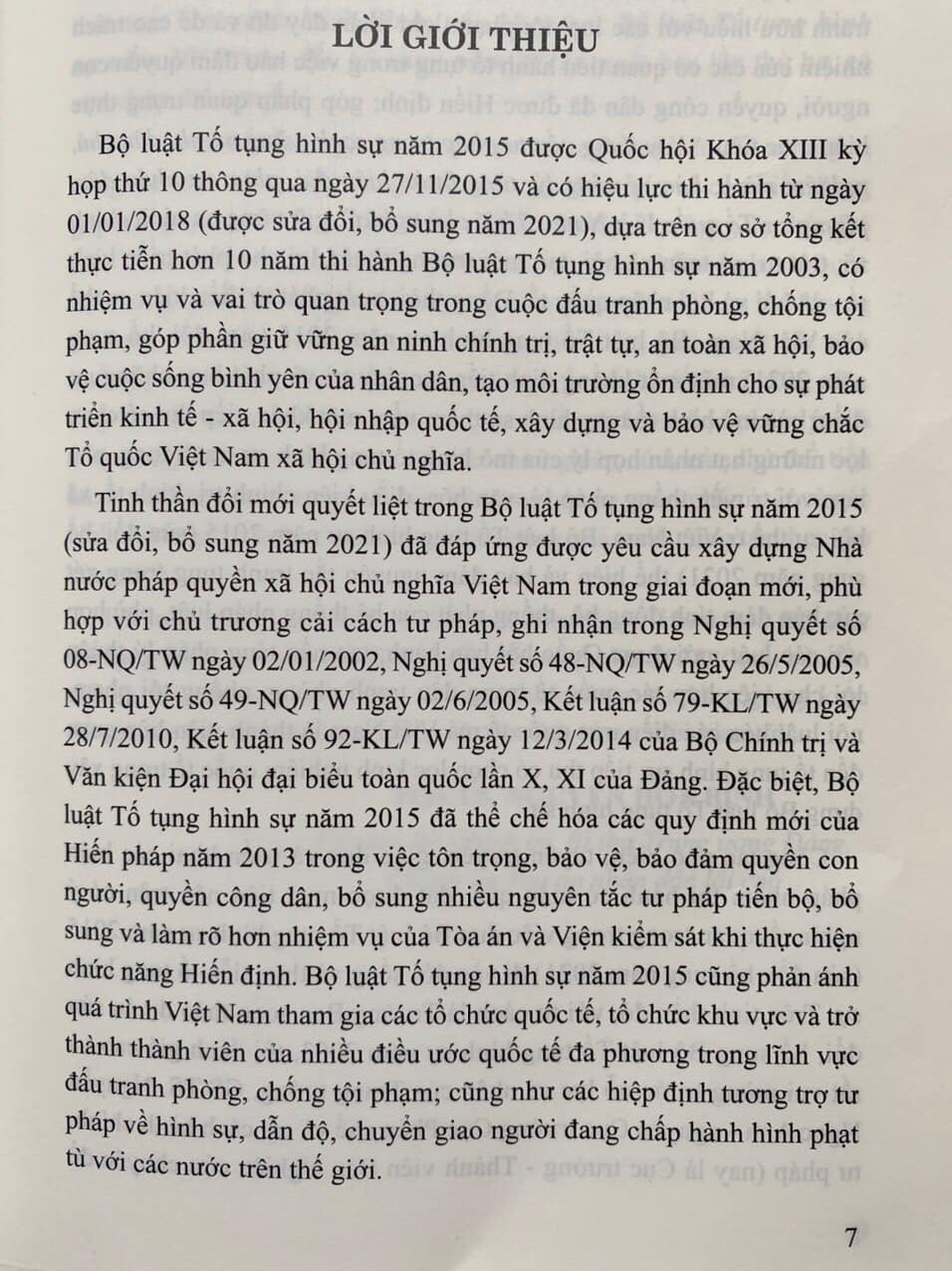 Bình Luận Khoa Học Bộ Luật Tố Tụng Hình Sự Năm 2015