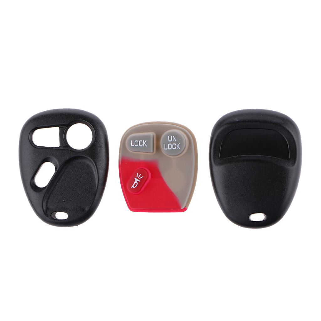 Replacement Keyless Remote Key Fob Case 3 Button Pad For 2001 Chevrolet Tahoe