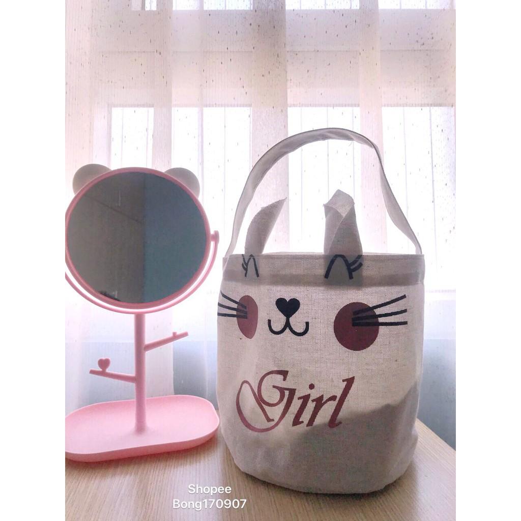 GIỎ ĐỰNG ĐỒ CÁ NHÂN siêu cute chống thấm size đường kính 20cm, cao 20cm