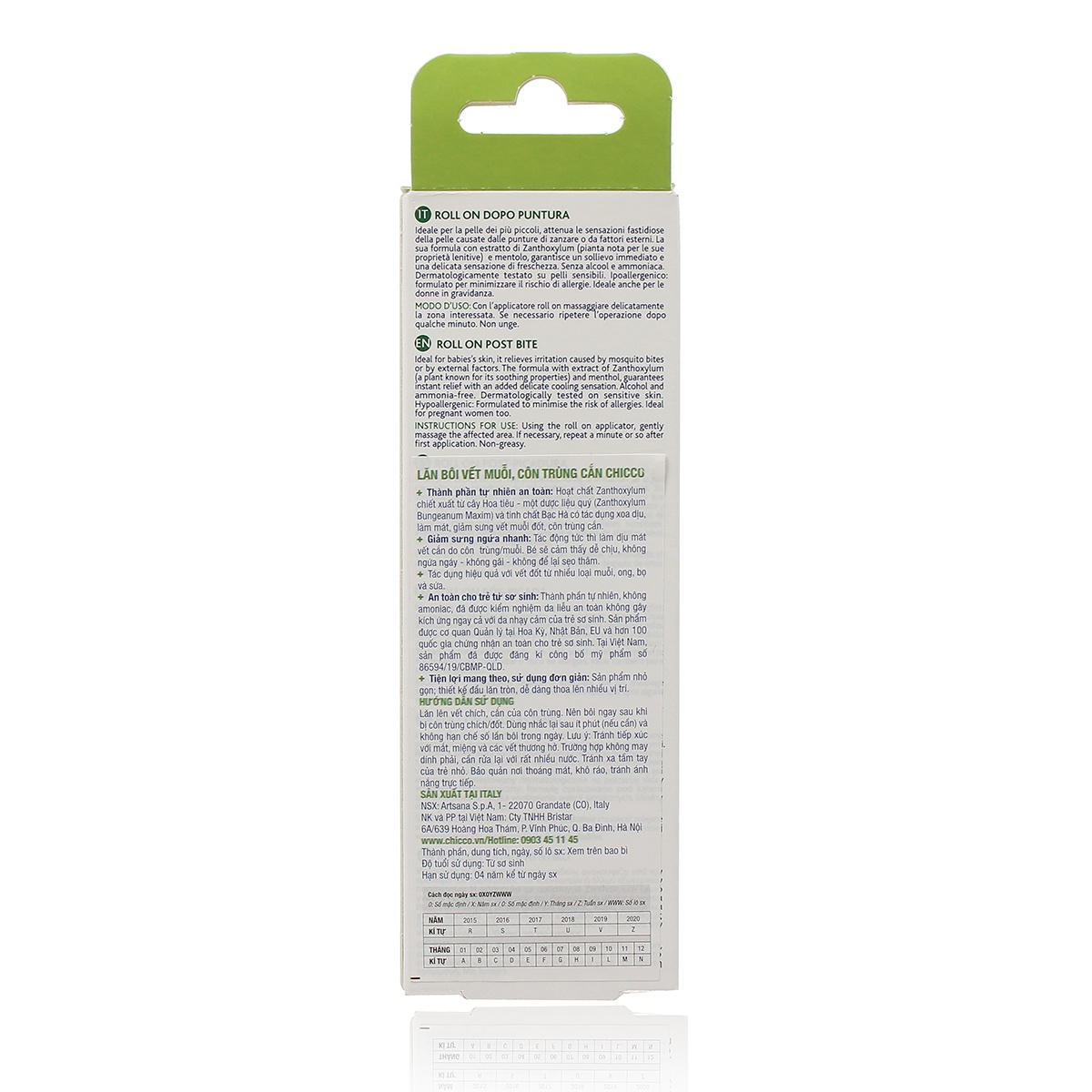 Lăn Bôi Vết Muỗi Đốt, Côn Trùng Cắn Chicco (10ml)