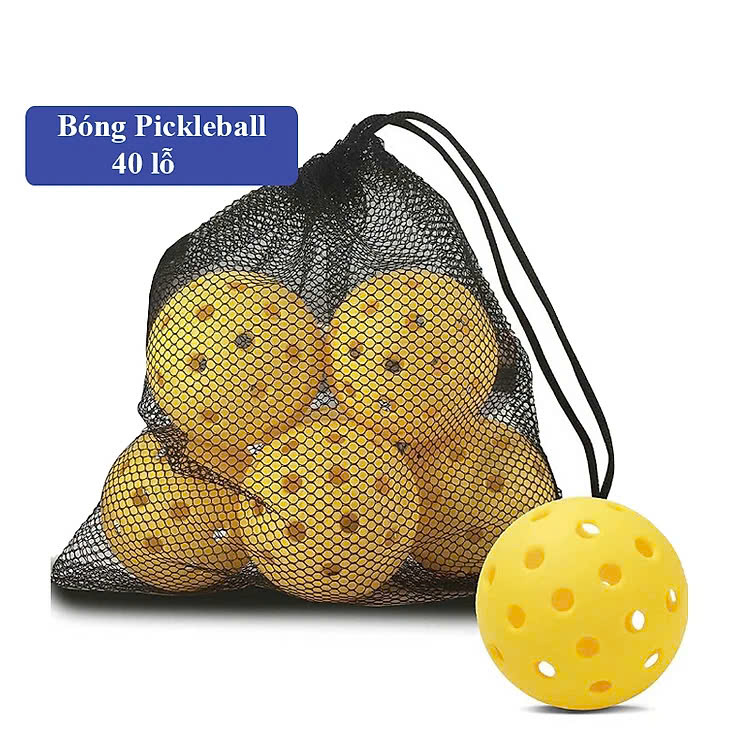 Bóng Pickleball (3 Bóng) 40 Lỗ Siêu Bền Dùng Luyện Tập Ngoài Trời Hàng Loại Sport Giao Mầu Ngẫu Nhiên