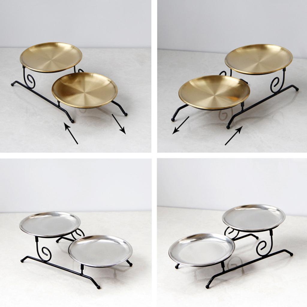 Iron Serving Tray Assemble Vanity Tray Home Decor for Cake Cookie Display