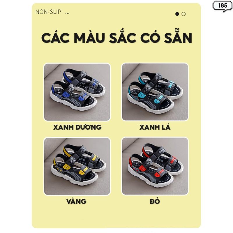 Giày Sandal Bé Trai Có Quai Dán Tiện Lợi Mang Đi Học Đi Chơi Êm Chân Không Đau 185