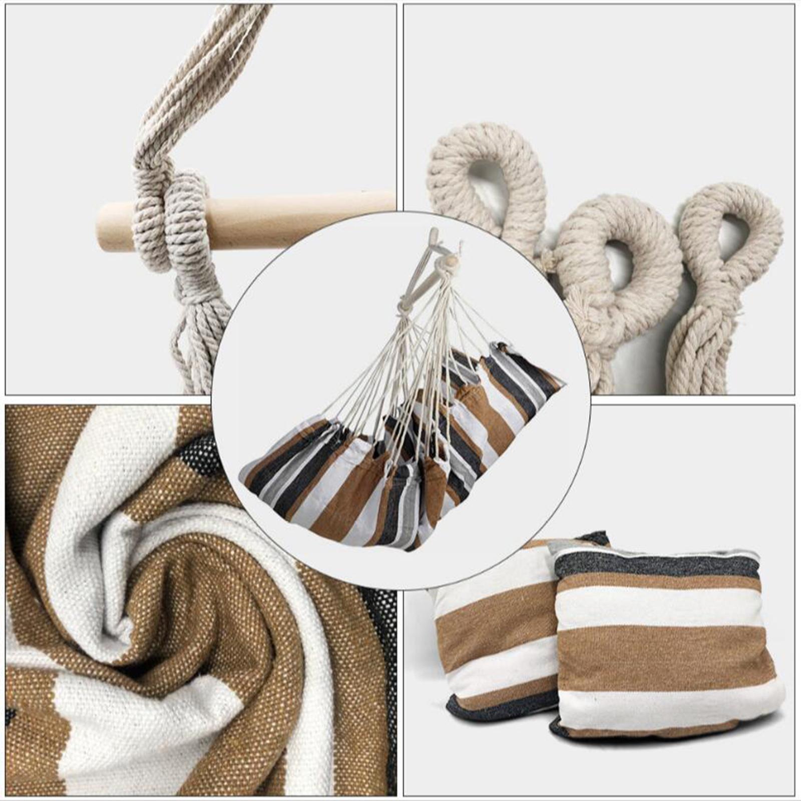 Võng Ghế Treo Dây Xích Đu Treo Ghế Cotton Dệt Lớn Sân Bãi Cỏ Ghế Thoải Mái Vượt Trội Độ Bền