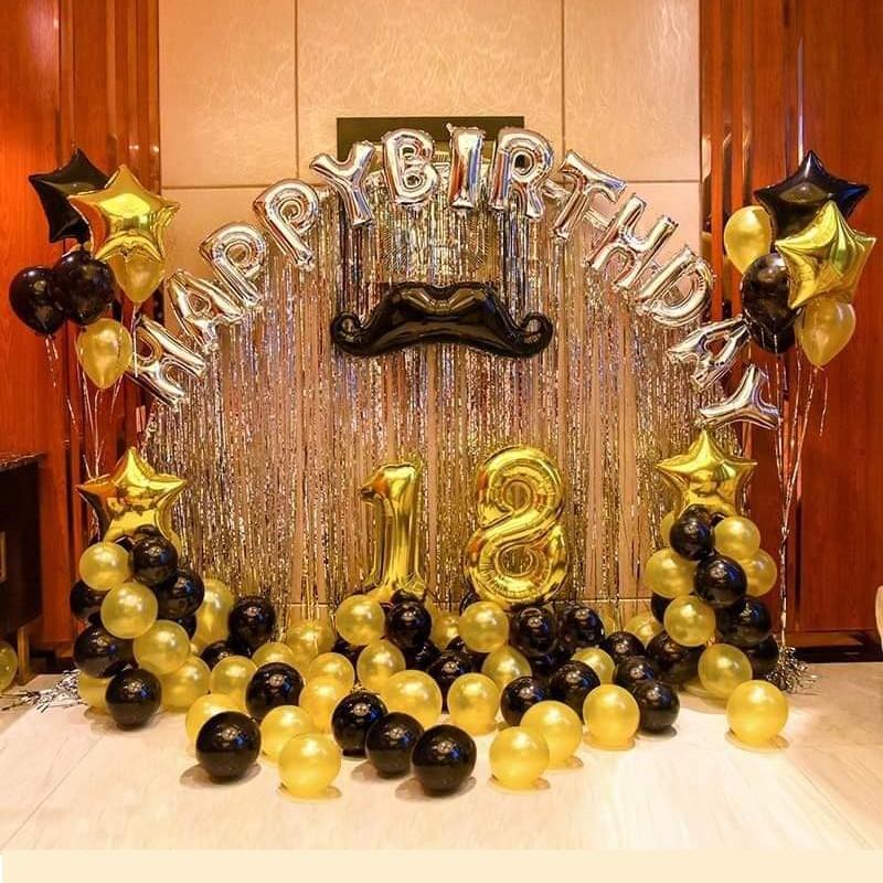 SET TRANG TRÍ SINH NHẬT - VÀNG GOLD