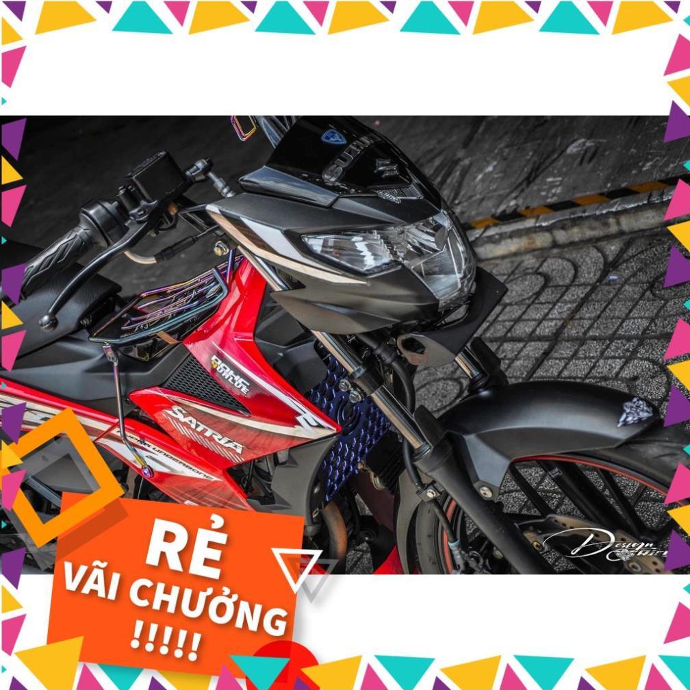 Tem Rời Raider Fi Mẫu Trắng Đỏ Chữ Satria F150