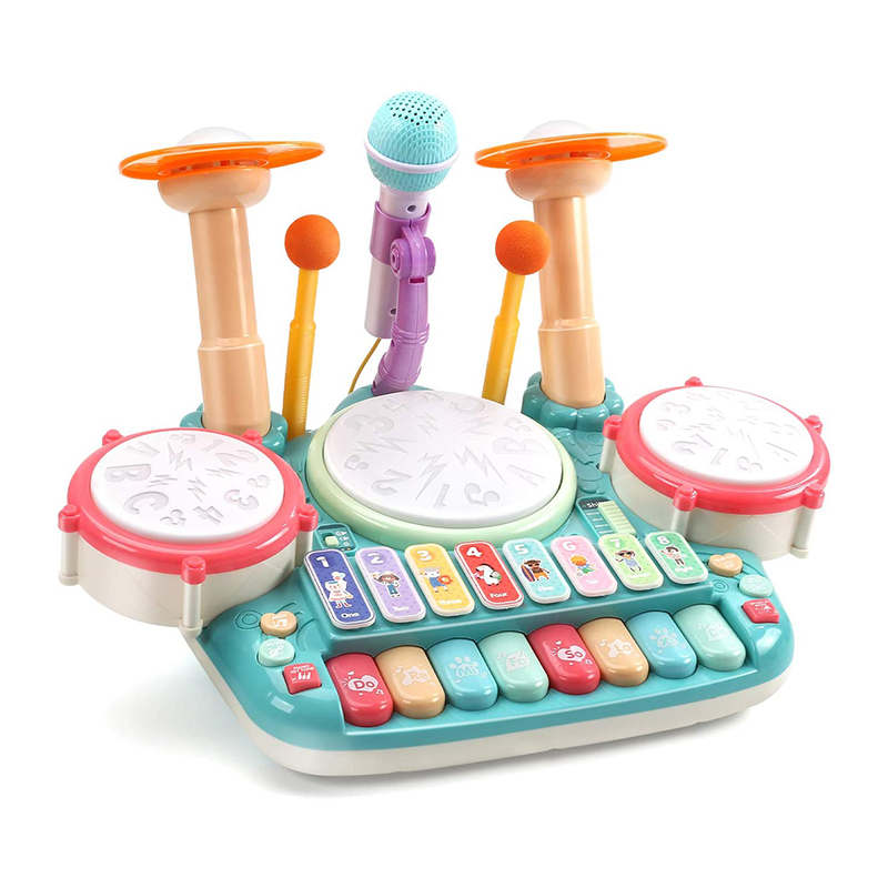 Đồ Chơi Peek A Boo Bộ Trống Kèm Piano Vui Nhộn PAB003