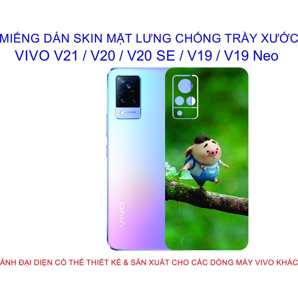 Miếng Dán Skin mặt lưng dành cho VIVO V21 / V20 / V20 SE / V19 / V19 Neo chống trầy xước