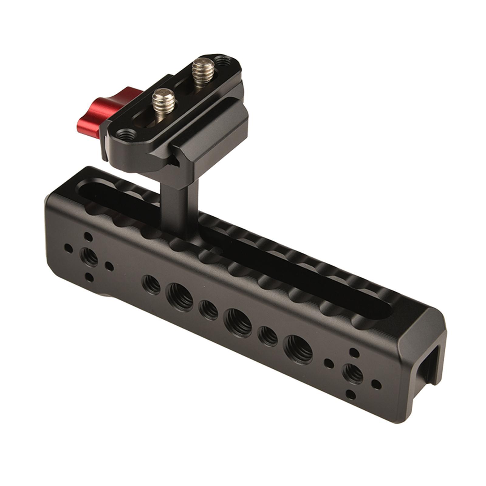 Handle Release Lightweight Multiple 1/4 3/8 Threaded Hole Aluminum Alloy Video Stabilizing Rig for Monitors DSLR Camera Cage