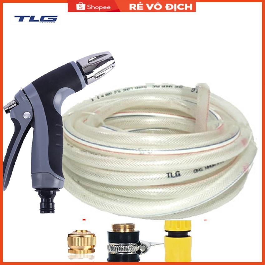 Bộ dây và vòi xịt rửa xe tưới cây tăng áp 20M (cút nhựa nối đồng nhựa) 206817