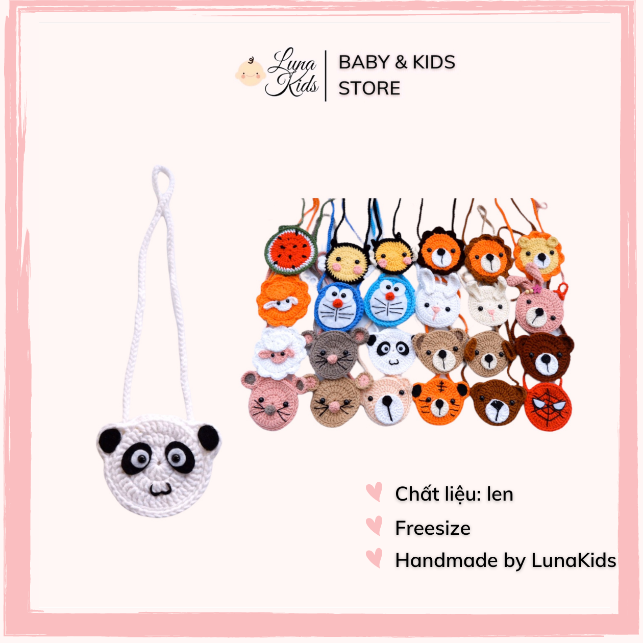 Túi đựng tỏi handmade cho bé trai bé gái trẻ sơ sinh - LunaKids [Ảnh thật