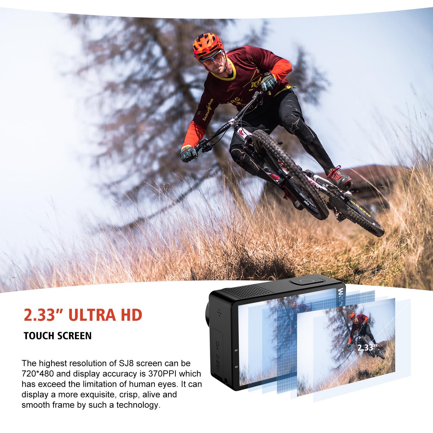 SJCAM SJ8 Air Action Camera WiFi Remote Camera Mũ Bảo Hiểm Ultra HD 1296P 30FPS Sports DV Camera Chống Thấm Nước Với Thẻ Nhớ 32GB