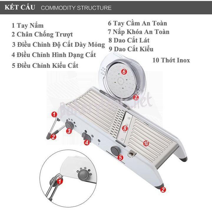 Dụng Cụ Bào Sợi Bào Lát Rau Củ Đa Năng
