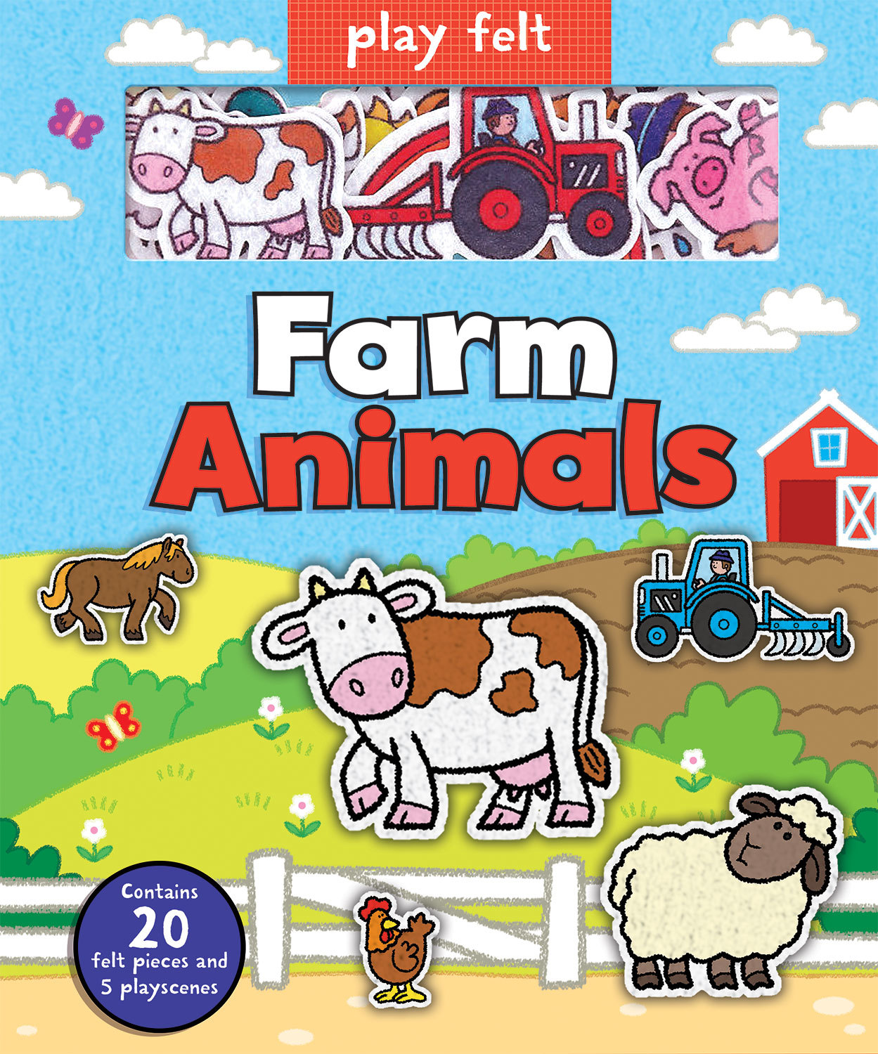 Sách tương tác sticker - Trang trại động vật – Play felt farm animals