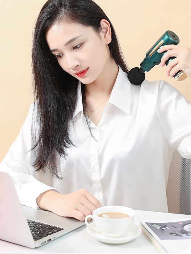 Máy Massage Cầm Tay Toàn Thân 3 Cấp Độ, 8 Đầu Thay Thế dododios - Chuyên Sâu Vai Lưng, Giảm Đau Cơ - Hàng Chính Hãng dododios