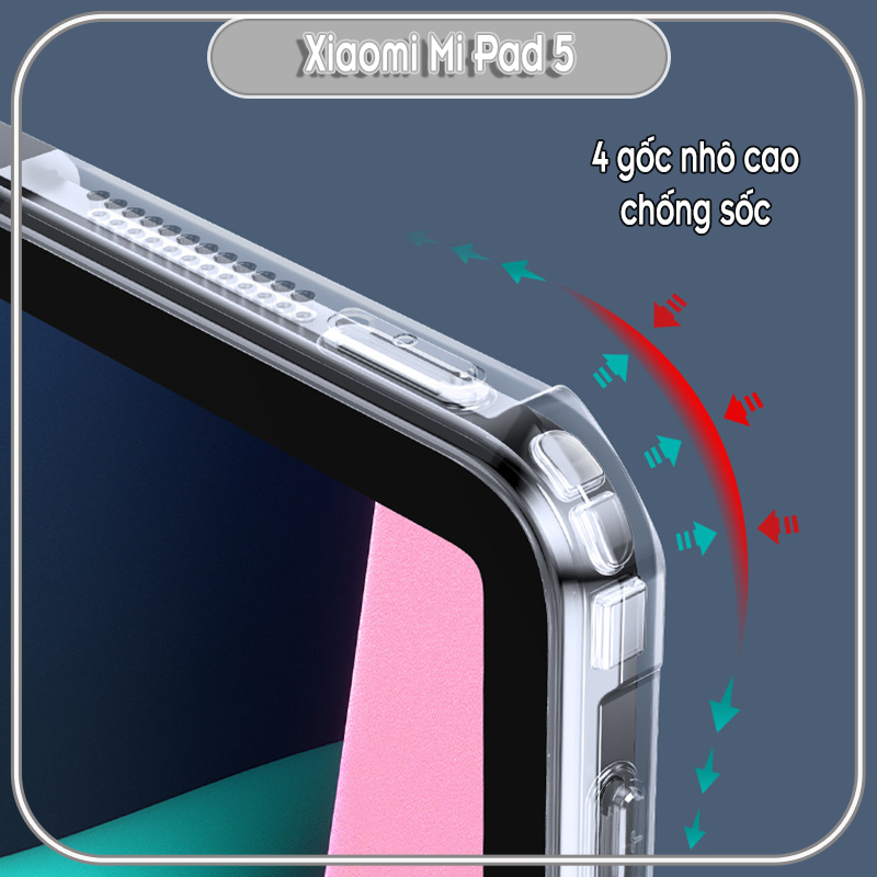 Ốp lưng cho Xiaomi Mi Pad 5 chống sốc trong viền nhựa dẻo XunDD - Hàng Nhập Khẩu