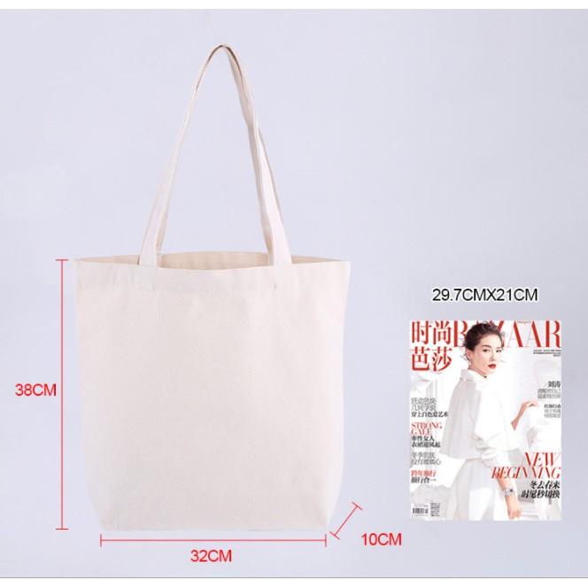 Túi xách Túi Tote basic thời trang Nữ vải canvas siêu xinh siêu đẹp Không khóa kéo 26 x 33 x 5 cm