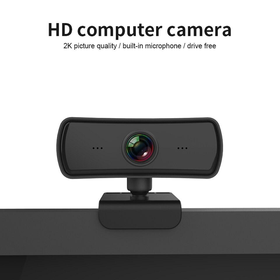 2K 2040*1080P Webcam HD Computer PC WebCamera with Microphone Rotatable Cameras for Live Broadcast Video Calling Conference Work