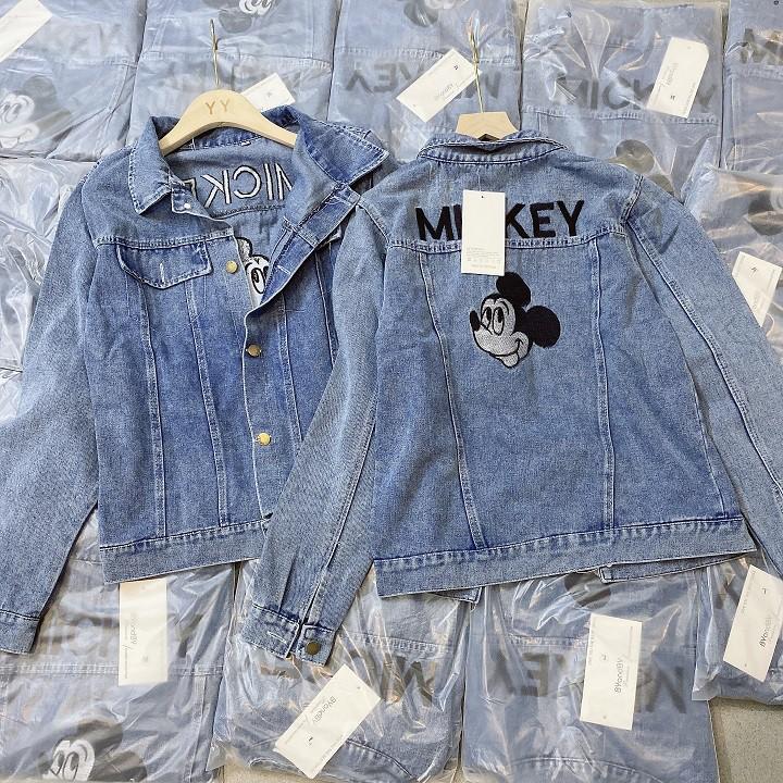 Áo khoác jean thêu micky cho nữ LS_ATN458