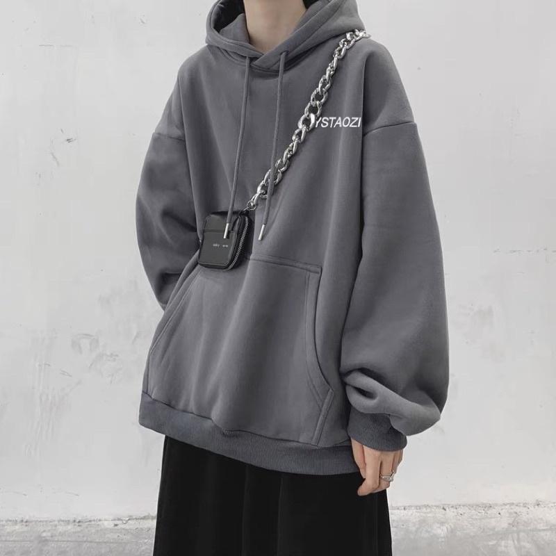 Áo hoodie nam nữ,Áo sweater nỉ nam nữ from rộng samstudio Unisex chất nỉ ngoại siêu dày dặn in chữ ZI