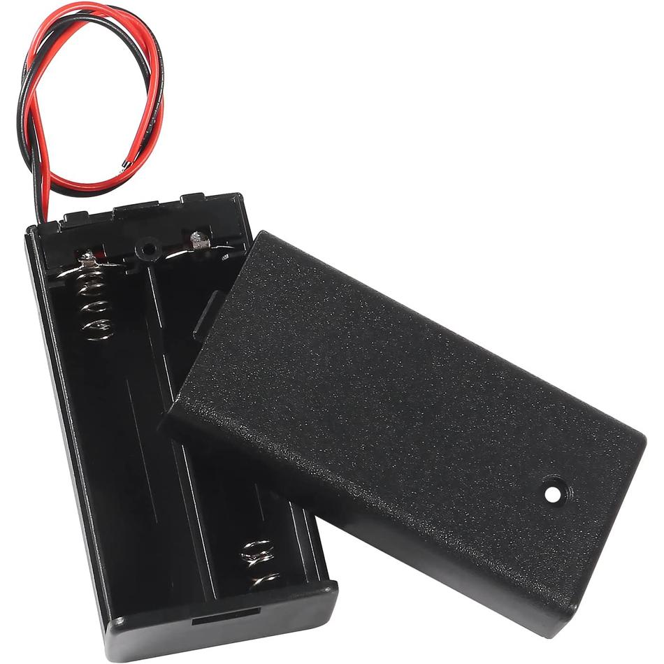 10 cái Giá đỡ pin AA có công tắc BẬT/TẮT 2X Giá đỡ pin AA có nắp Giá đỡ pin 3V AA có dây dẫn Màu sắc: 10