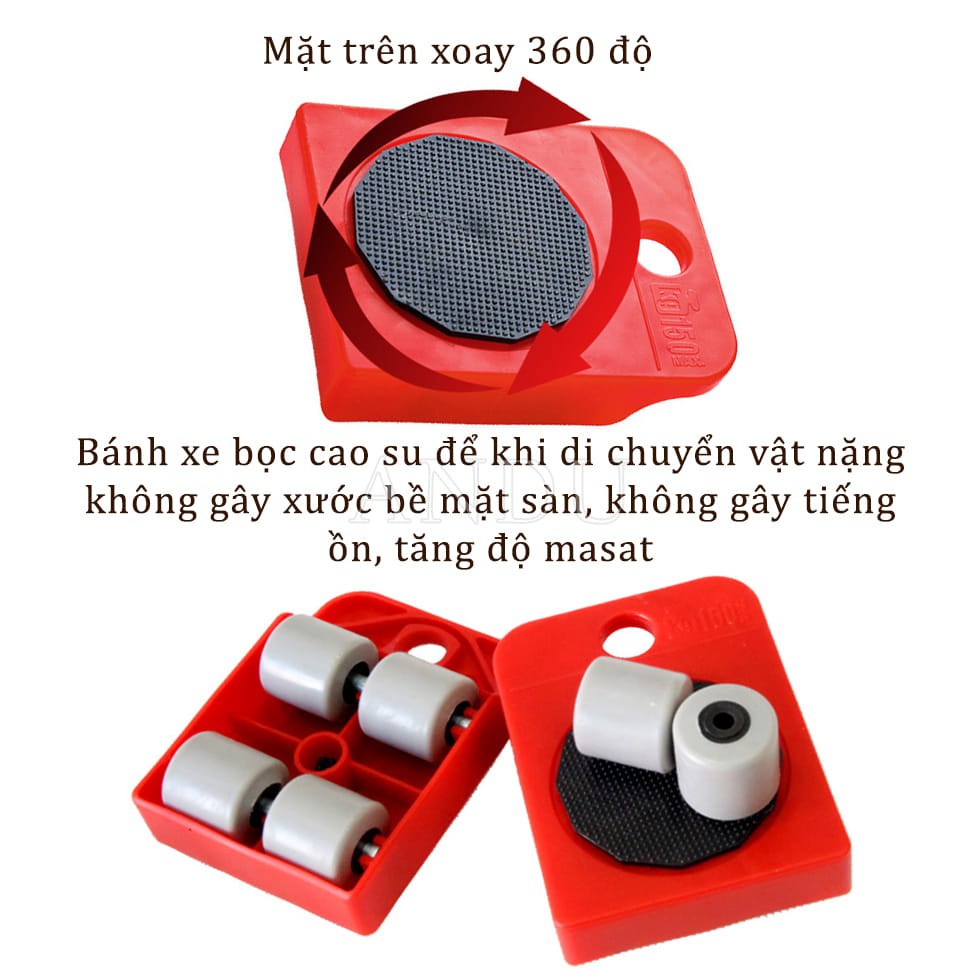 Dụng cụ nâng và di chuyển đồ nặng trong nhà - Bộ kích di chuyển đồ vật