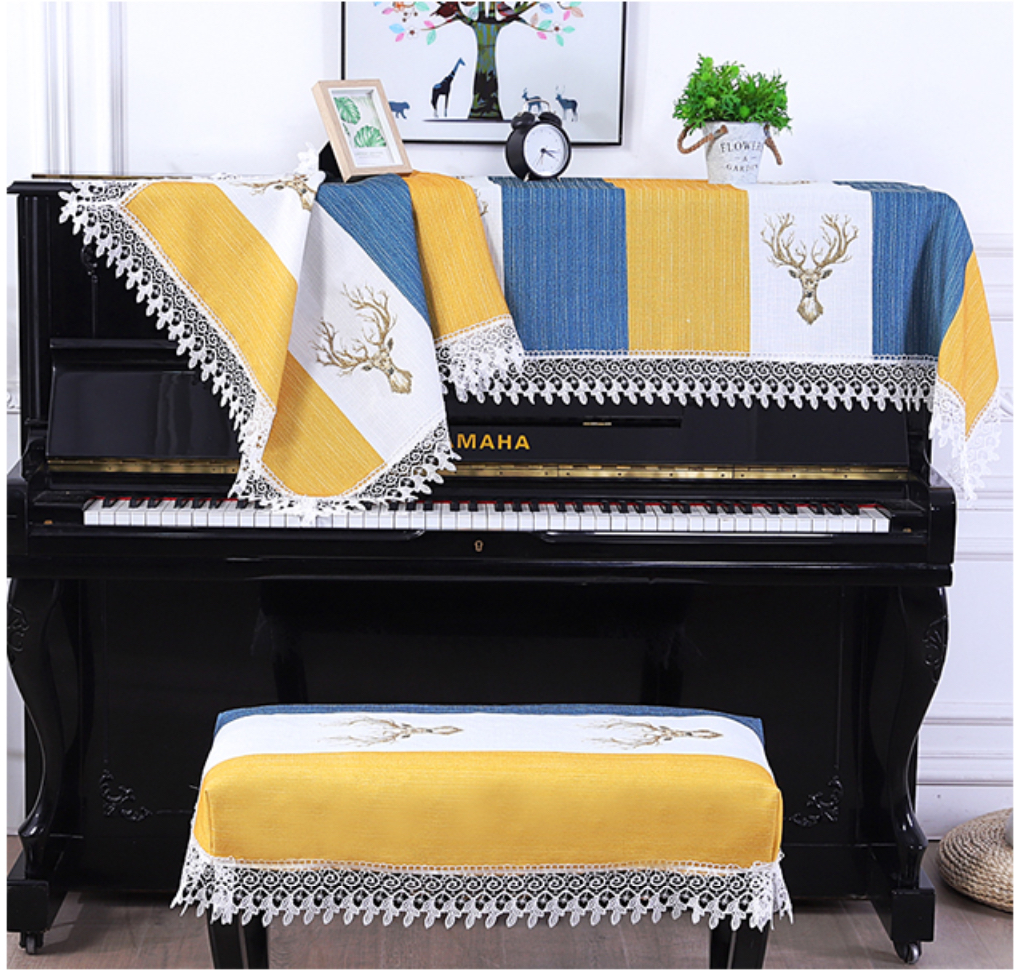 Khăn phủ đàn piano phong cách Châu Âu cổ điển sang trọng