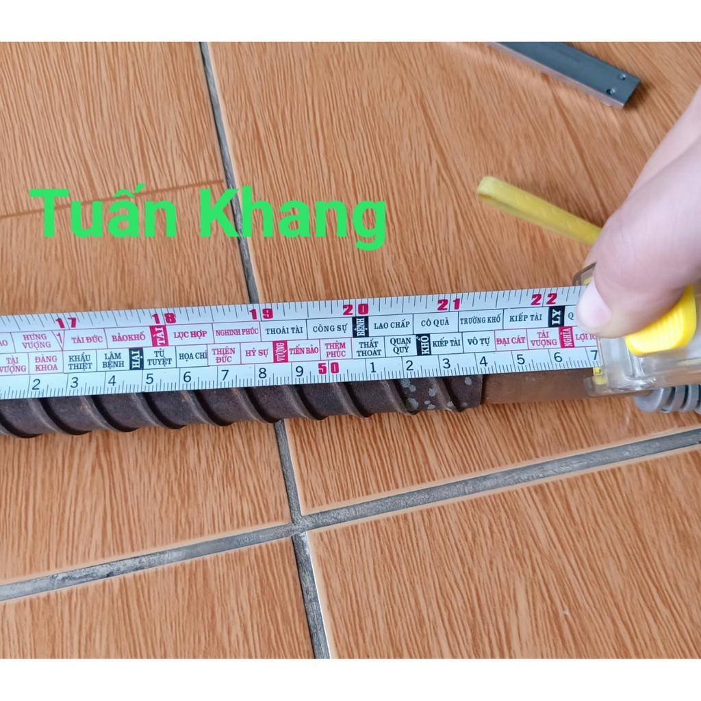 Trục bánh xe 70cm ( 7 tấc) răn 17li + lông đền + tán keo