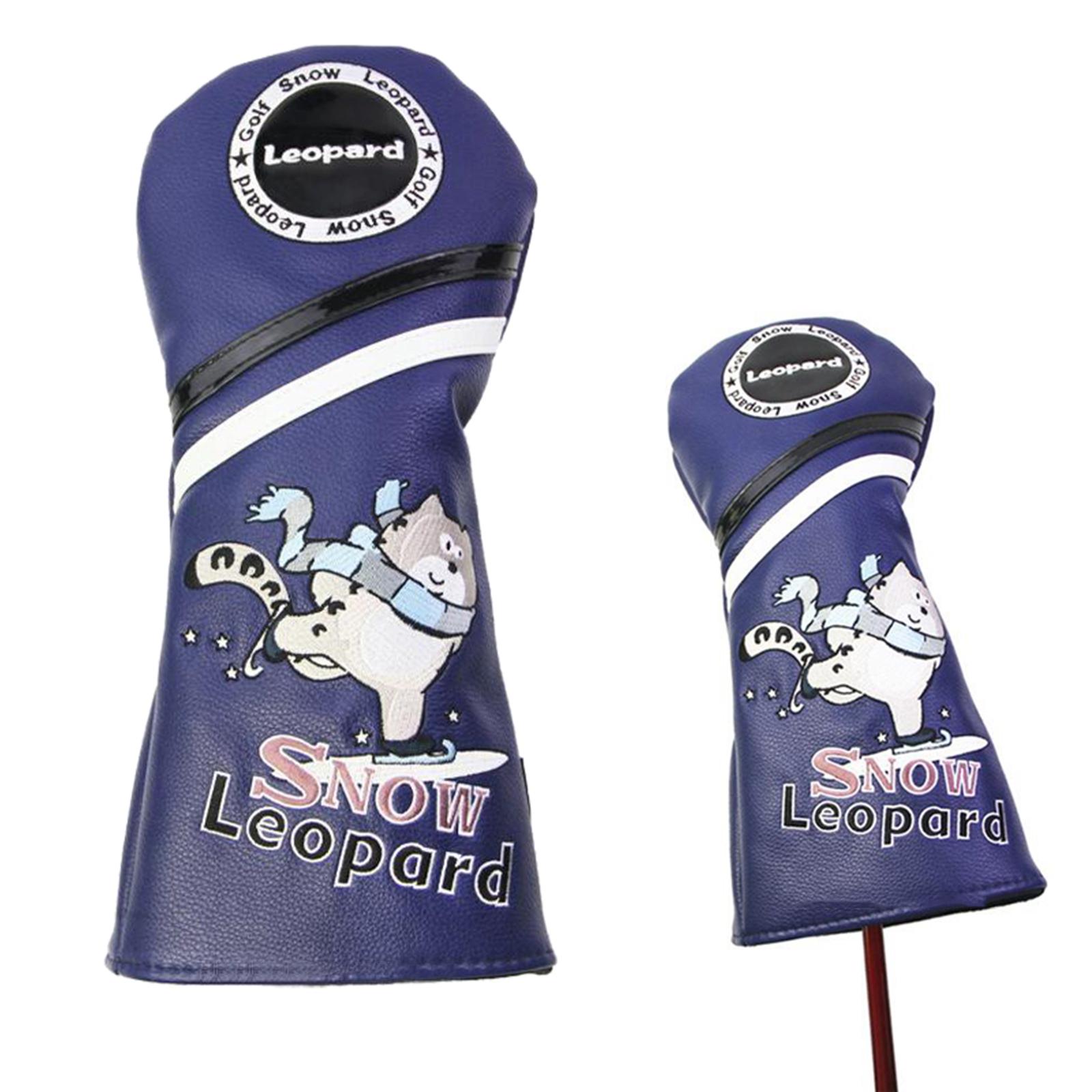 Golf Wood Head Cover Driver Headcover Travel with No. Tag Protector No 1