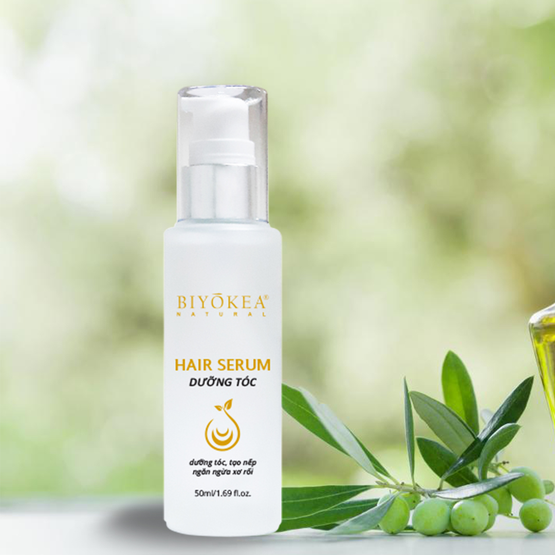 Dầu Dưỡng Tóc (Hair Serum) phục hồi và nuôi dưỡng tóc bóng mượt, ngừa xơ rối Biyokea 50ml