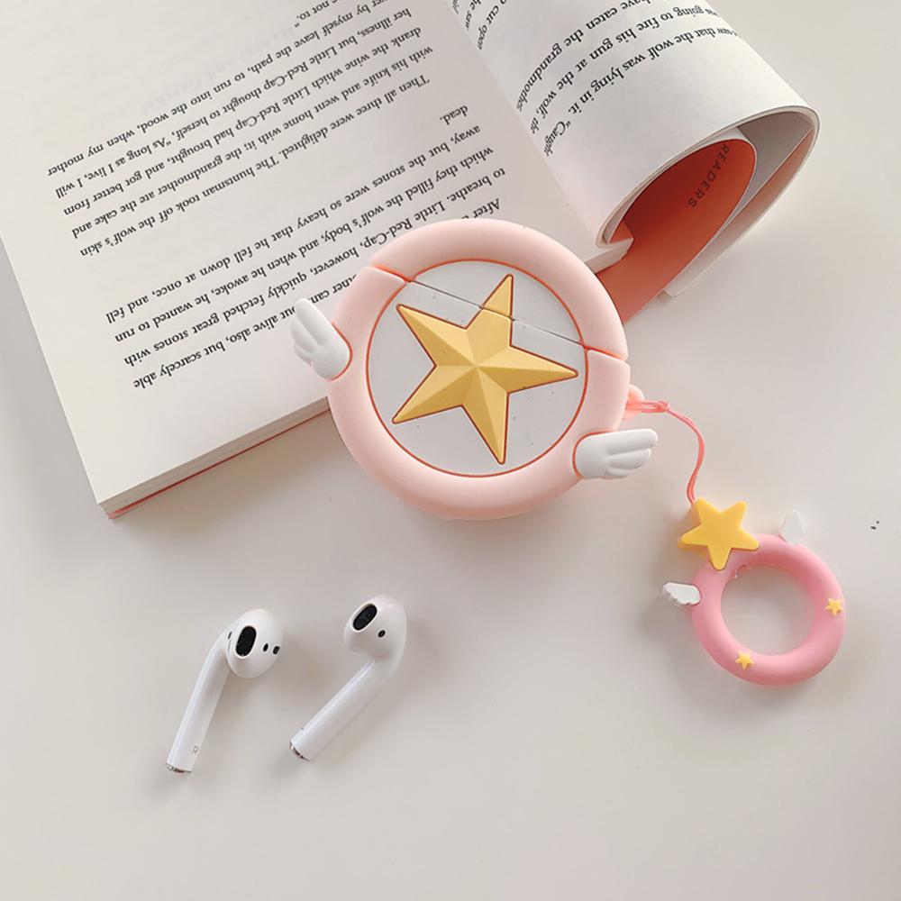 Hộp đựng tai nghe tương thích với Apple AirPods 3D Phim hoạt hình dễ thương Nắp đầy đủ silicon