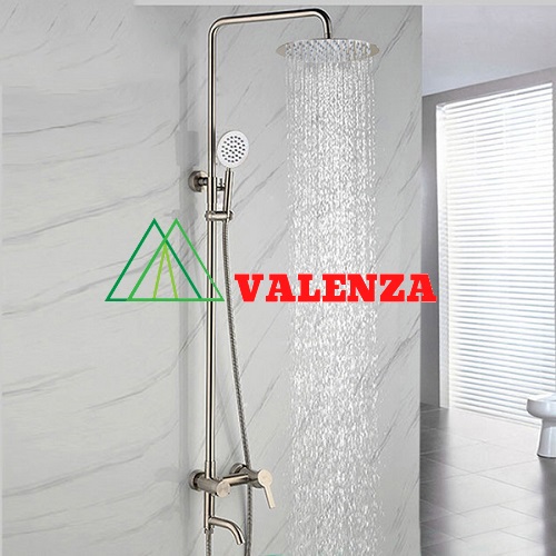 Bộ sen cây tắm đứng inox sus304 nóng lạnh Valenza SCT-01