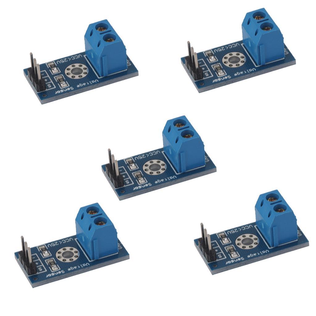 5 Standard Voltage Sensor Module Test Electronic Bricks For  DC0-25V