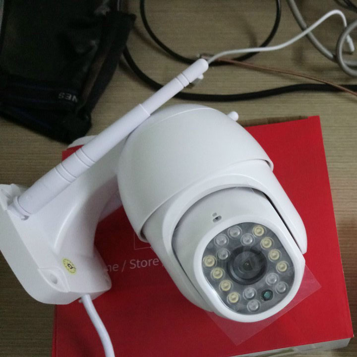 Camera IP ngoài trời X6000 Xoay 360 độ FullHD 1080P chống nước chống bụi dùng ứng dụng Yoosee Ban đêm có màu - Hàng nhập khẩu - X6000 Mini 16 Bóng LED